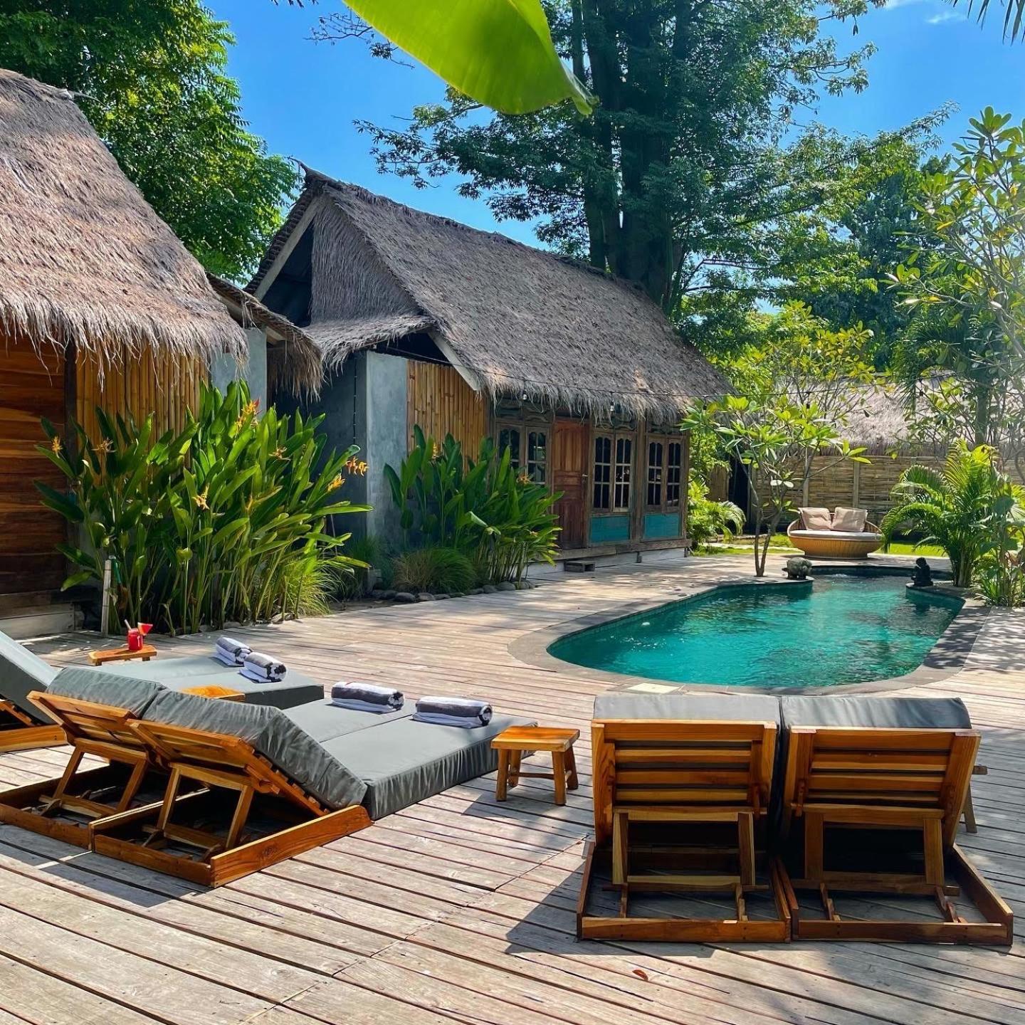 Musa Bintang Villas And Bungalows Gili Air Esterno foto